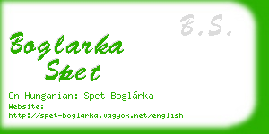 boglarka spet business card